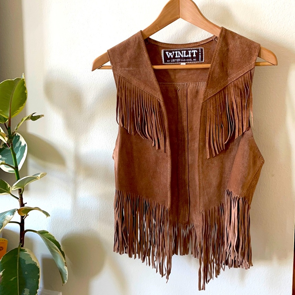 Vintage Winlit Suede Tassel Vest